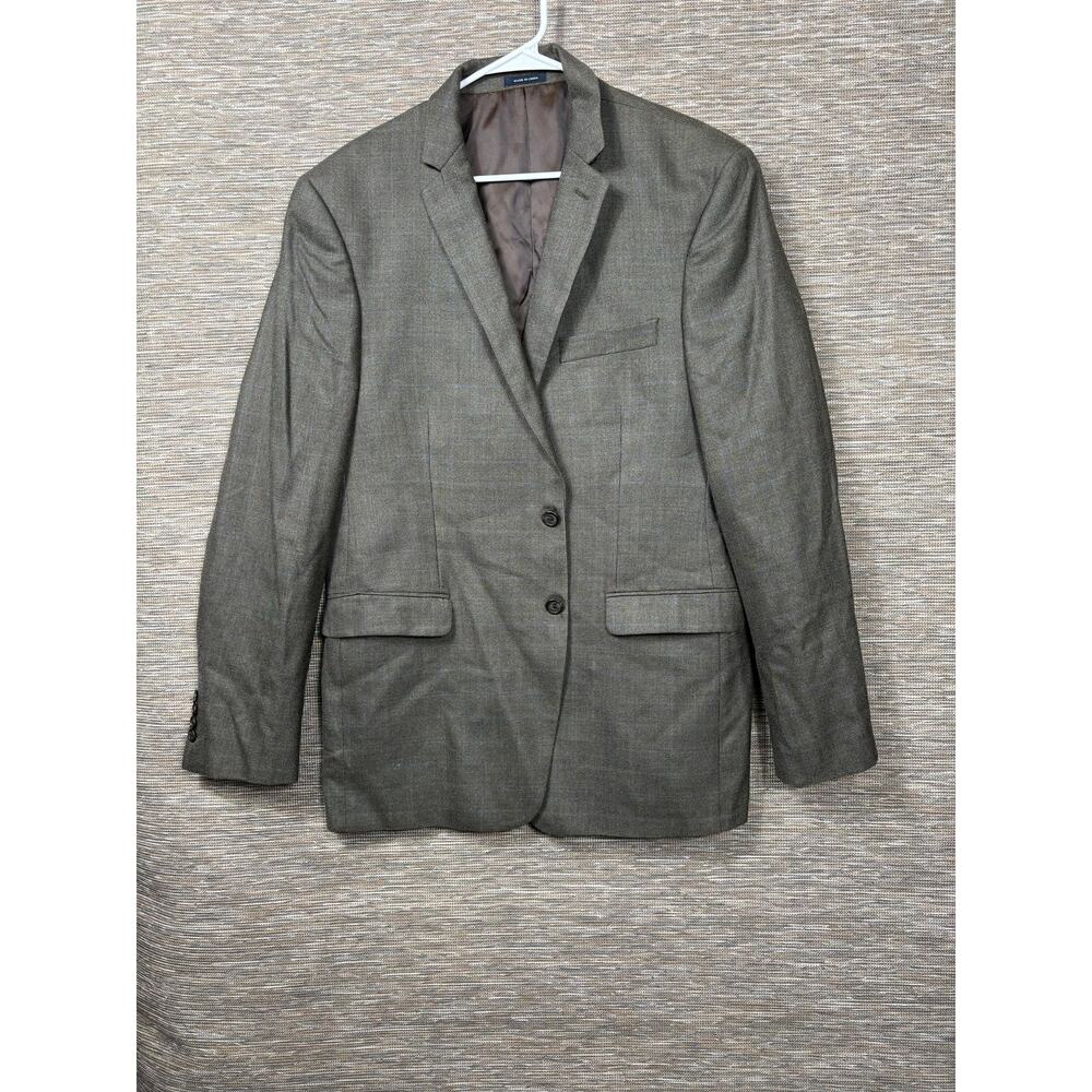 Ralph Lauren Blazer Mens 46L Brown Silk Wool Plaid Sport Coat Dillard's Jacket